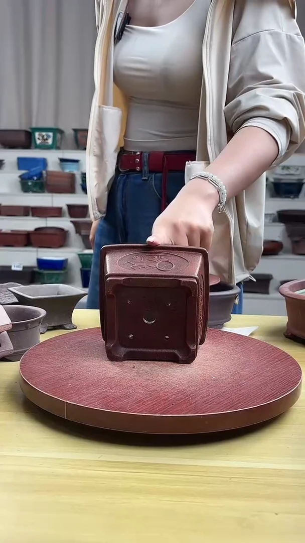 紫砂花盆浅草紫砂花盆