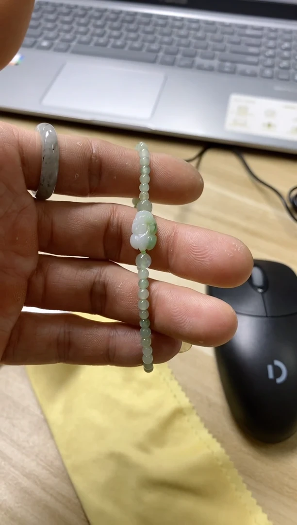 【闪购商品】翡翠颈饰未镶嵌天然缅甸翡翠A货貔貅手串