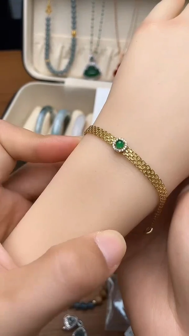 未镶嵌手链翡翠手链