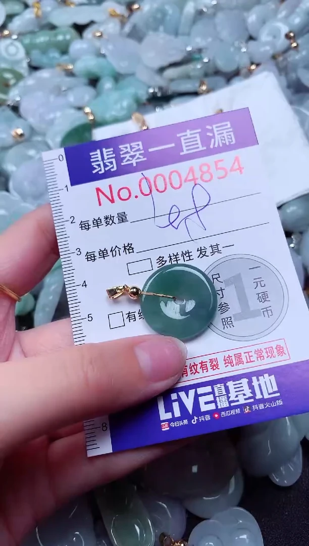 吊坠(不含链)未镶嵌翡翠4854