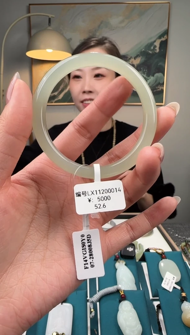 未镶嵌手镯和田玉LX52.6