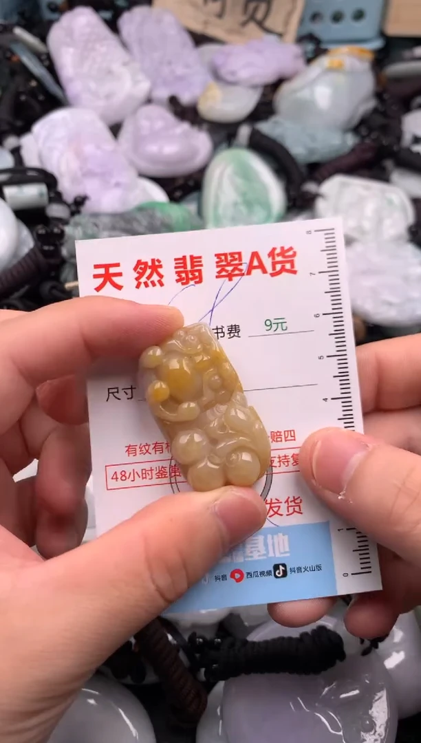 翡翠未镶嵌吊坠(不含链)1