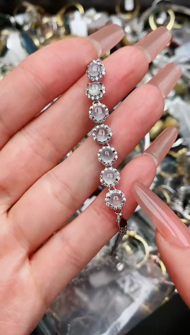 翡翠戒指银S925镶嵌....