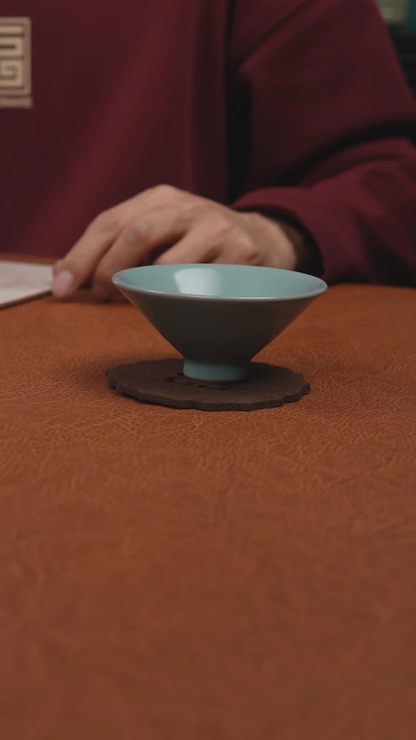 【闪购商品】杯原产地原矿釉仿古斗笠杯
