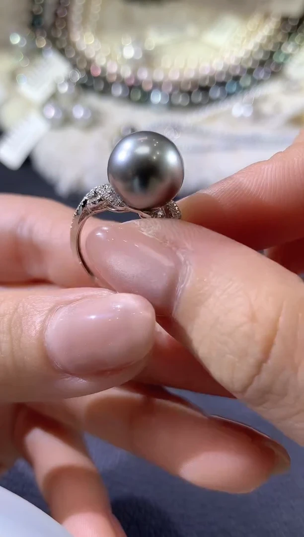 【闪购商品】海水珍珠戒指18K金镶嵌D62珍珠