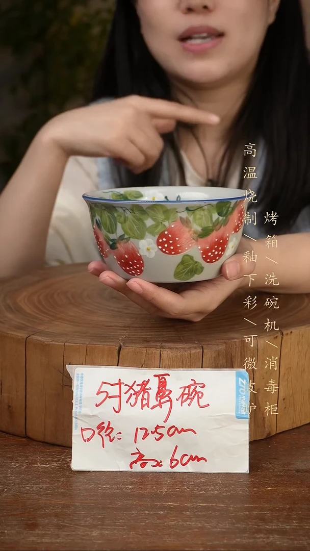 碗瓷景德镇手工手绘高温瓷釉下彩