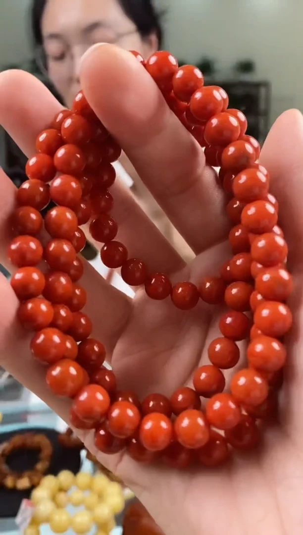 【闪购商品】南红玛瑙手串未镶嵌手串（多样性发其一）