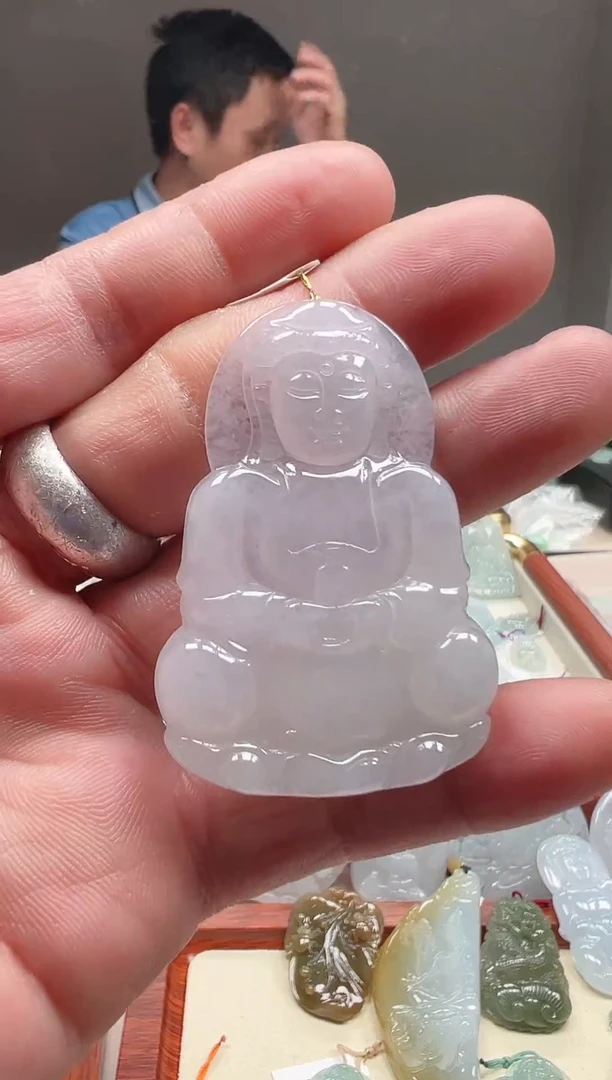 吊坠(不含链)未镶嵌翡翠观音