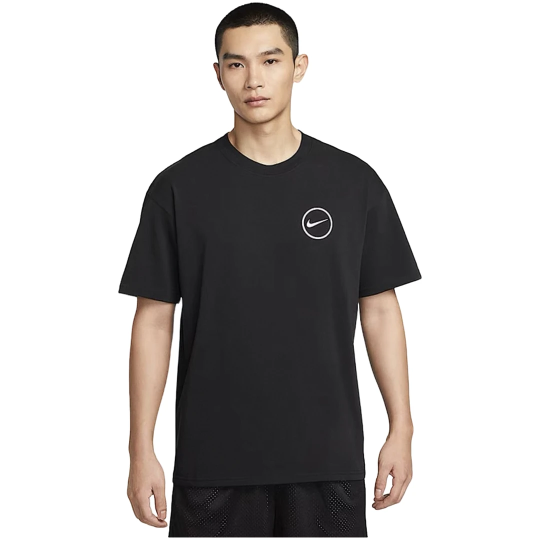 NIKE/耐克<图>男款圆领篮球简约套头短袖T恤黑色HJ3407010