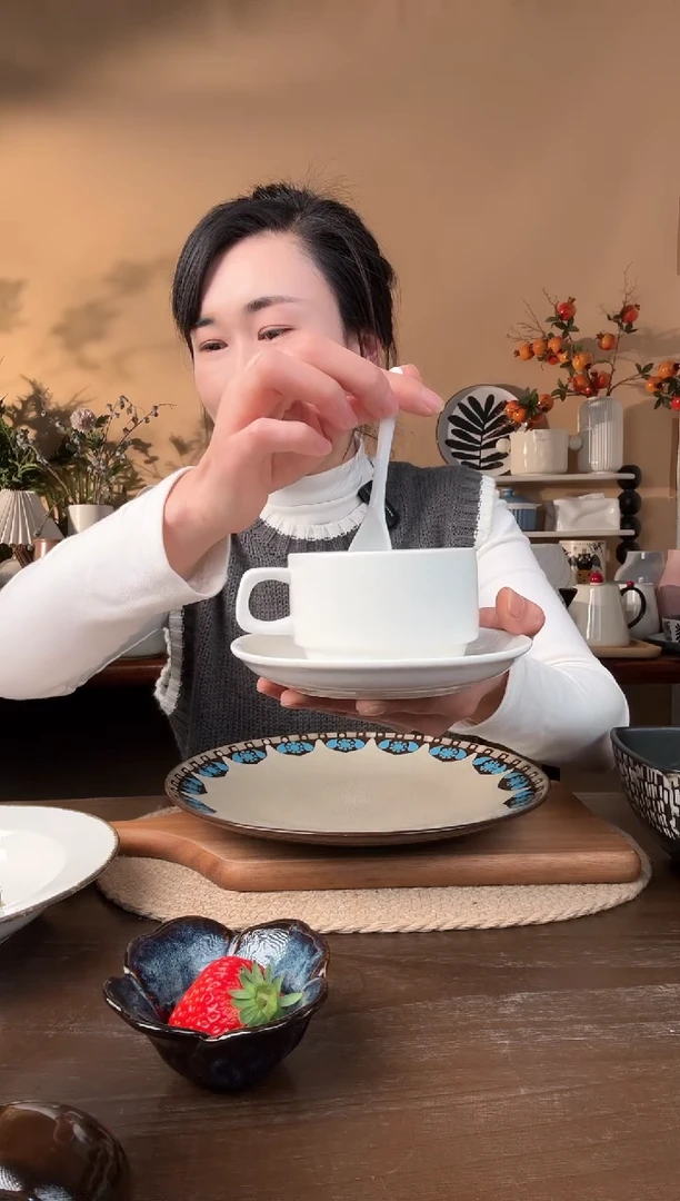 【闪购商品】瓷片咖啡杯碟微瑕