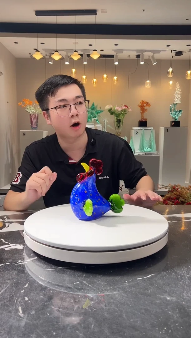 摆件巴比特美学-蓝色小鸡