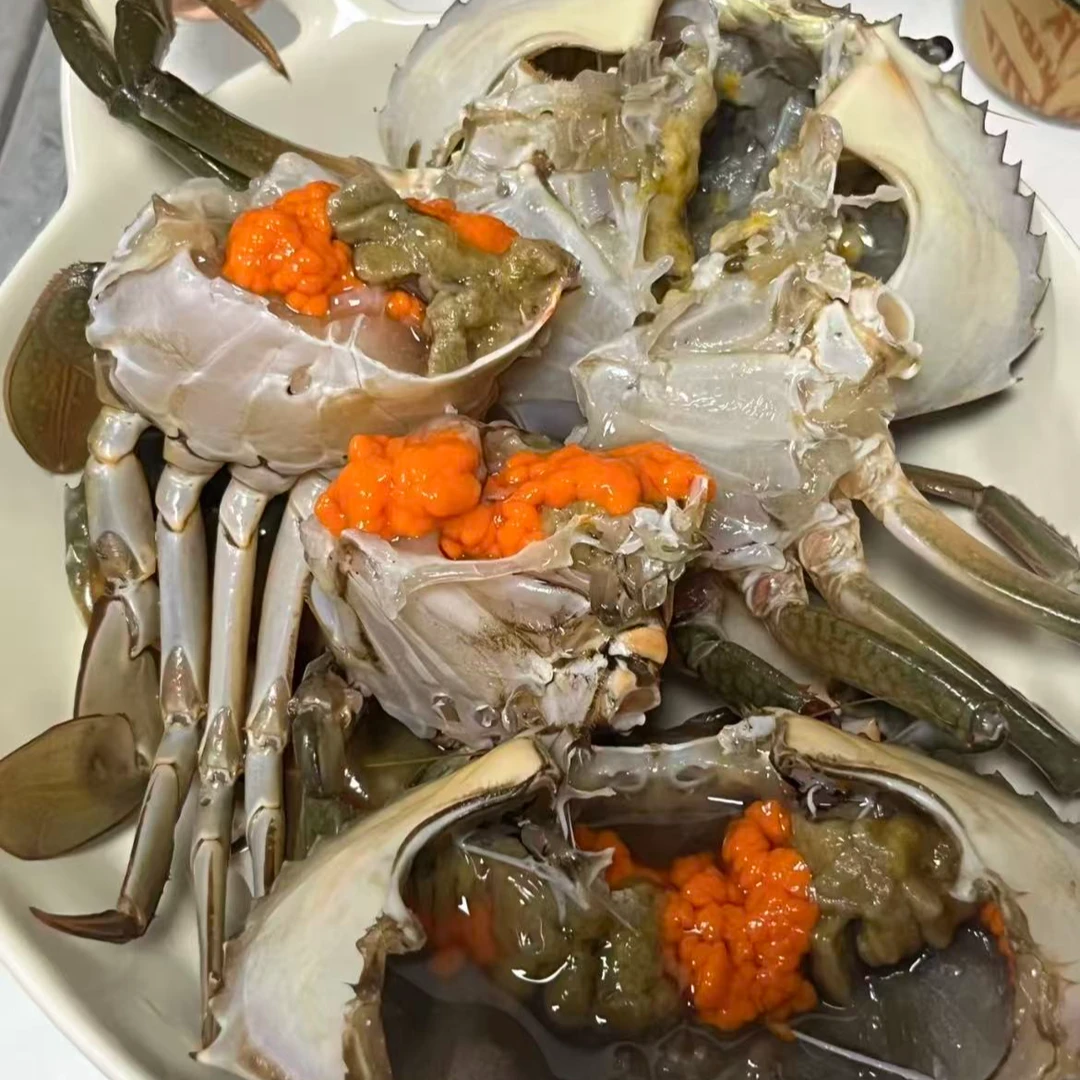 东山岛红螯蟹青蟹海鲜有膏有黄包活到家死一只赔一只（不能放冰箱）