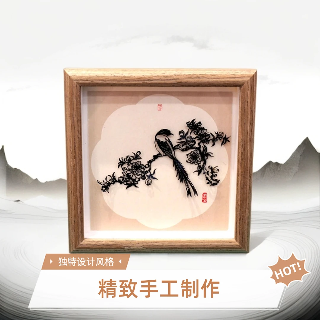 芜湖铁画/国风花鸟图/传统锻铁工艺/生日礼物伴手礼/办公桌