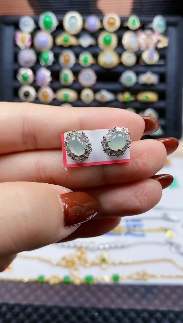 银S925镶嵌戒指翡翠461