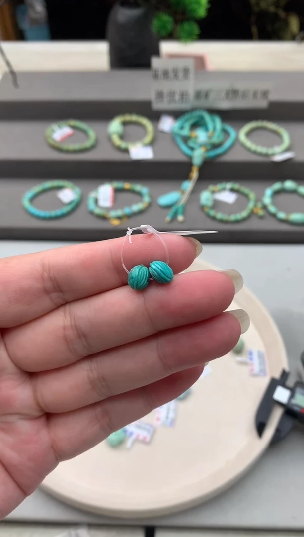 南红玛瑙单珠一对未镶嵌Q77