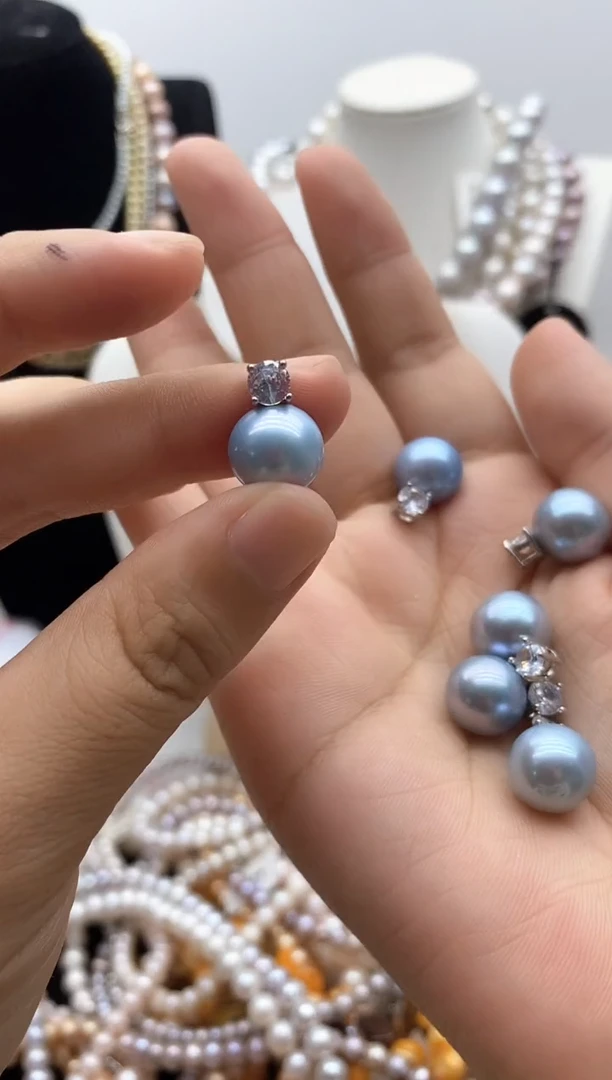 颈饰钛钢淡水珍珠66
