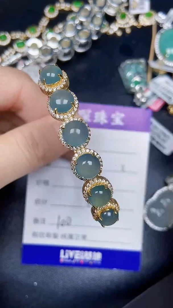 银S925镶嵌戒指翡翠1000