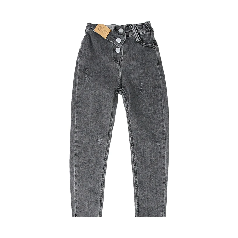 K2896男童裤子韩版长裤宝宝小脚裤洋气儿童牛仔裤潮