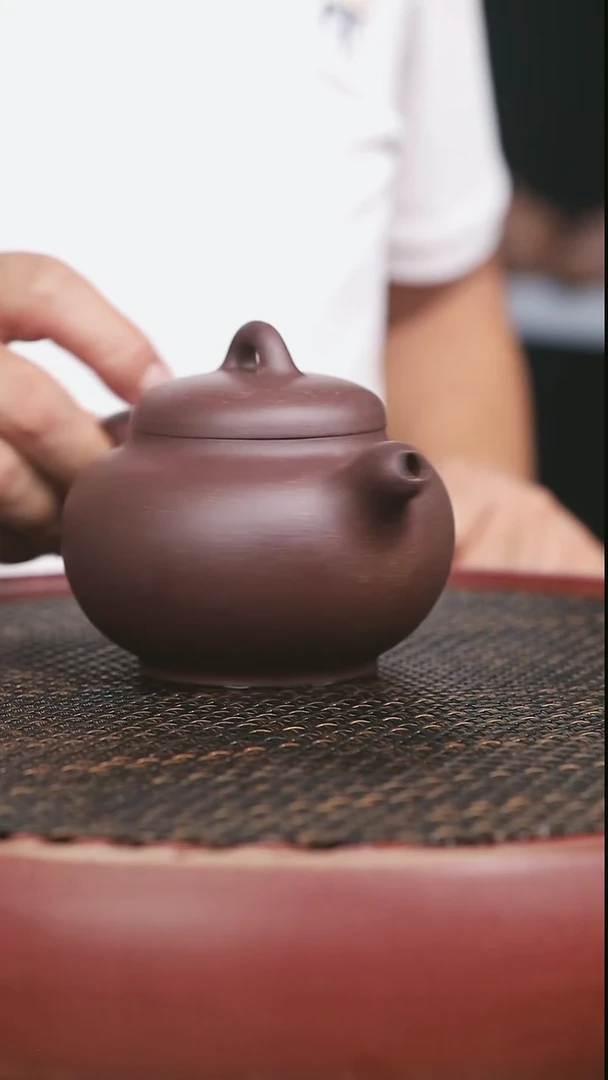 茶壶紫砂13号高砂老紫泥祥源微瑕320CC