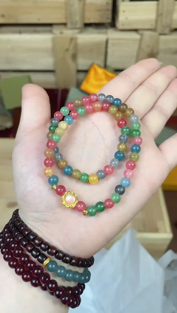 合金手串水晶精美文玩手串 多发性其一