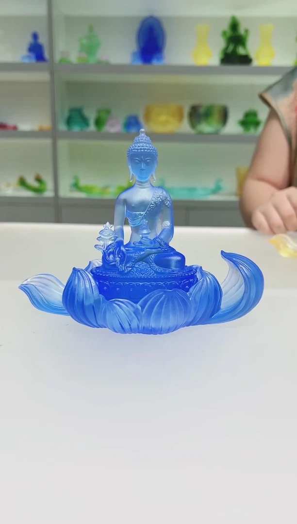手工艺品琉璃古法琉璃两件套