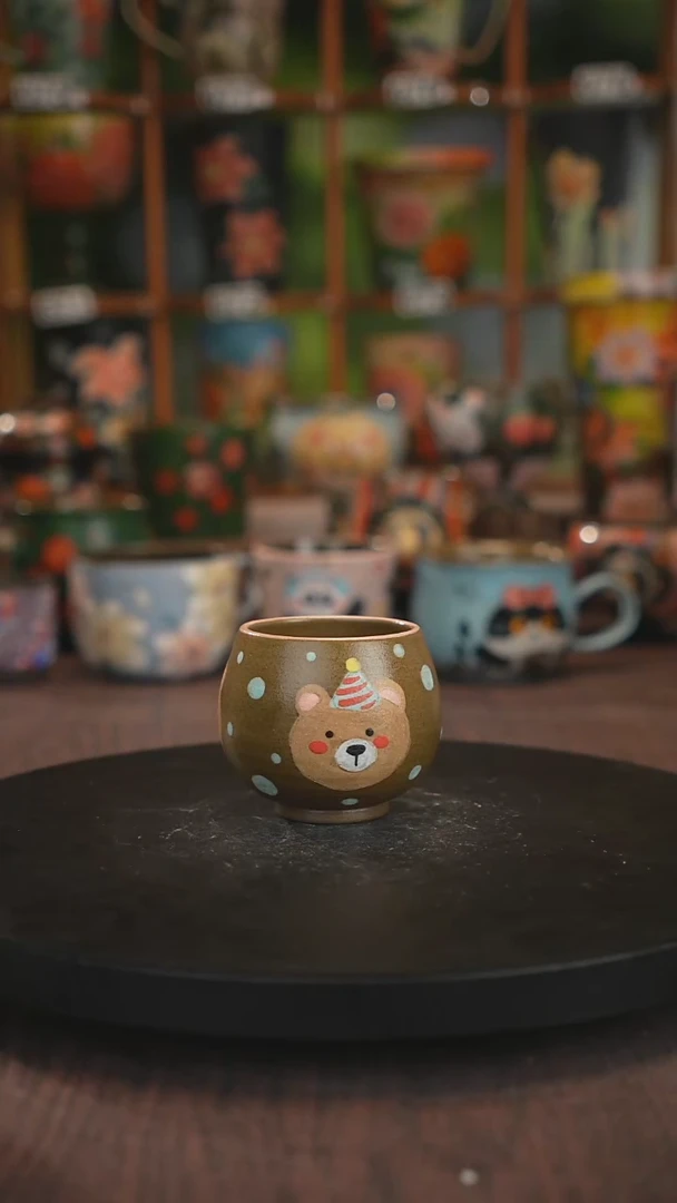 紫砂油画手绘釉下彩