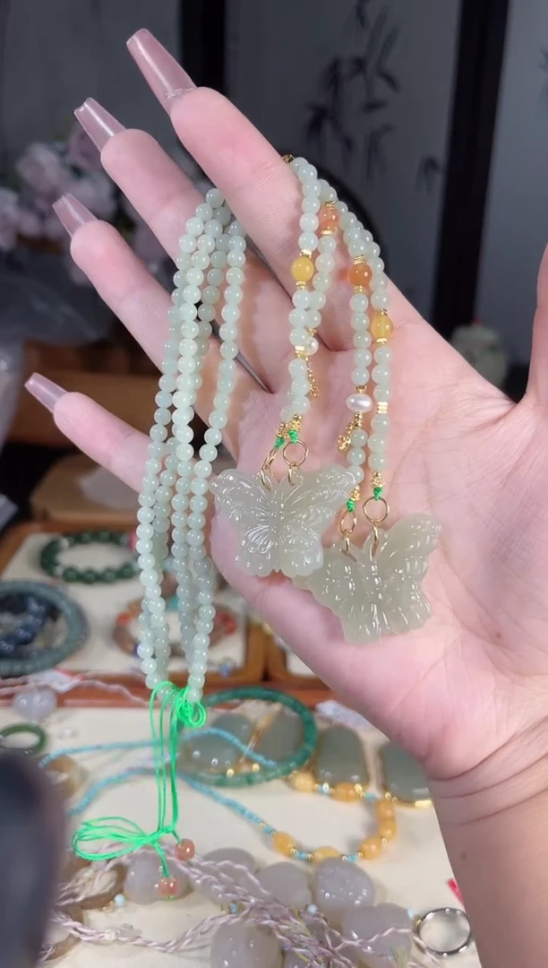 和田玉未镶嵌项链多样性发货其一默认天然特征