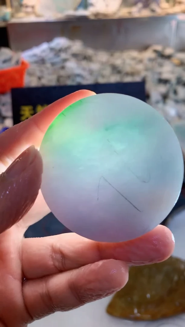 翡翠裸石0朗0翡翠珠宝266