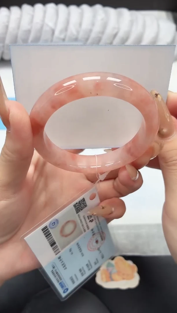 未镶嵌手镯石英质玉6/桃花54.5