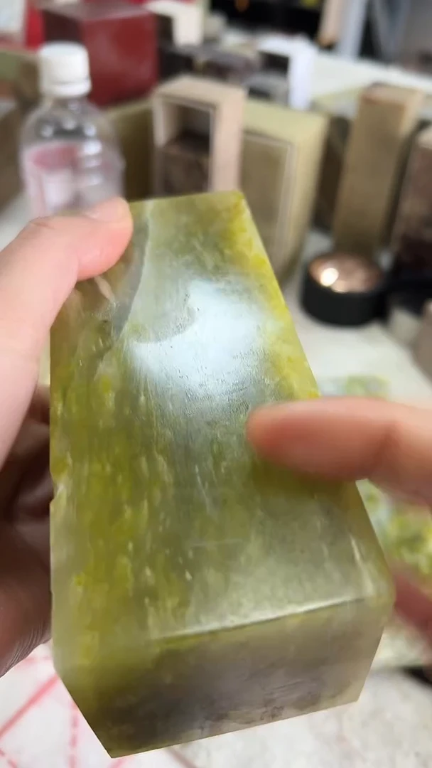 【知墨堂390#】印章石微瑕不挑方【6*14】瑕疵处理