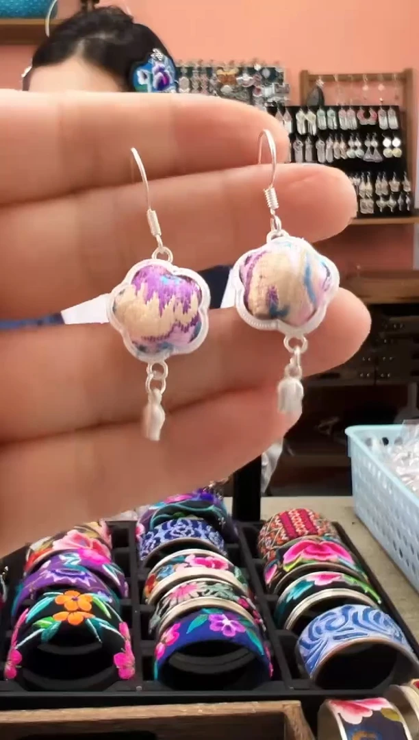 织绣艺枝独绣老绣饰品74