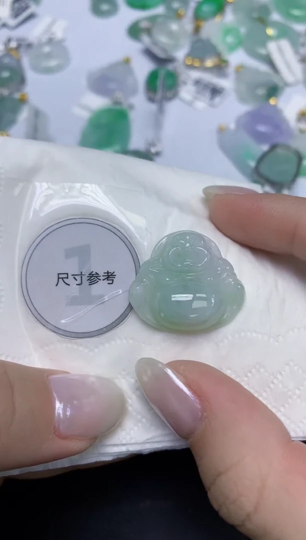 颈饰未镶嵌翡翠天然缅甸翡翠A货百元以上9元证书费自理