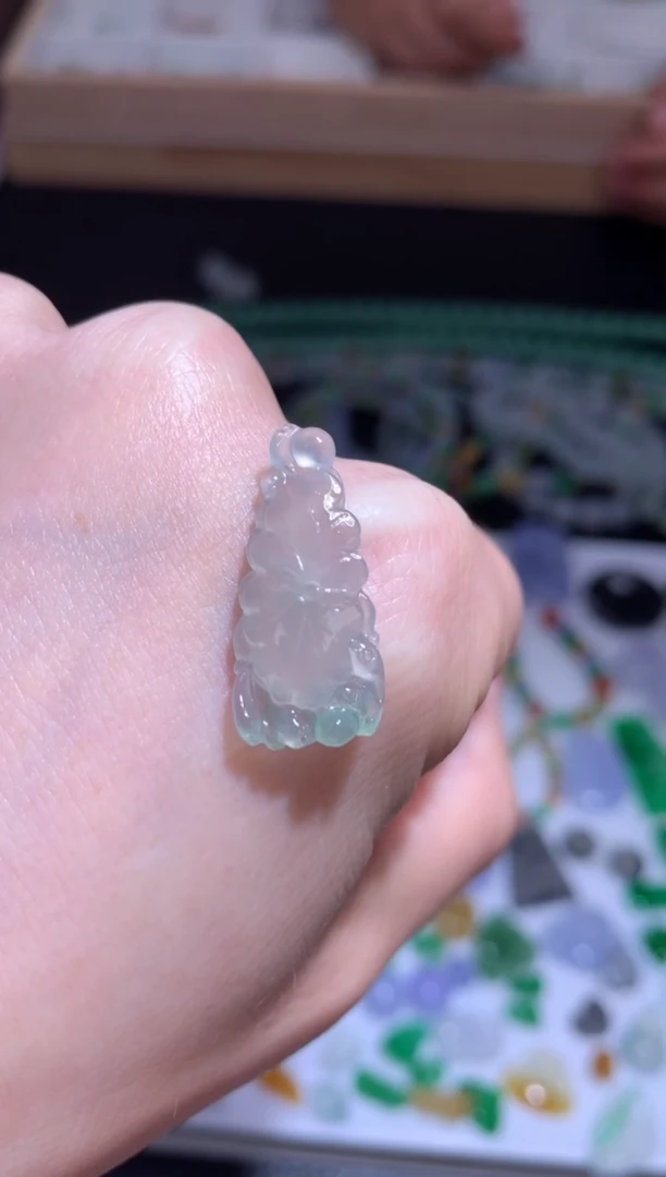 未镶嵌定制翡翠荷叶