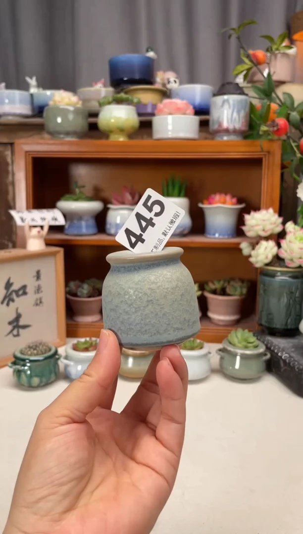 瓷片445知木小芳花盆