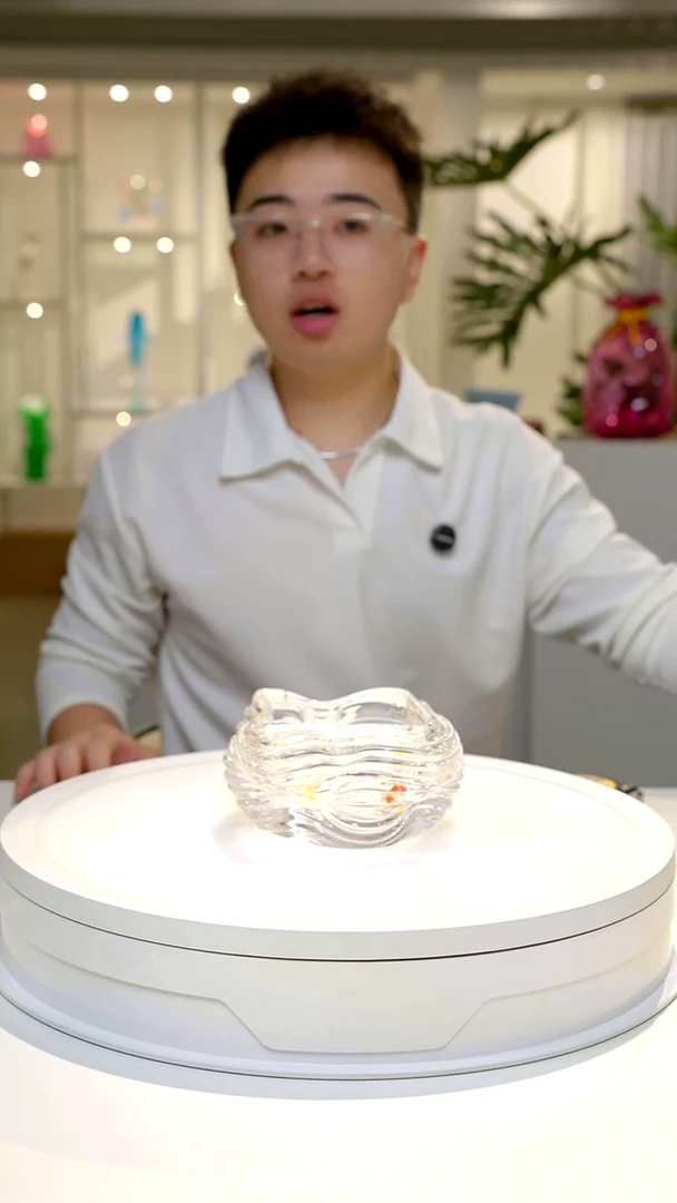 设计款水晶琉璃果碗