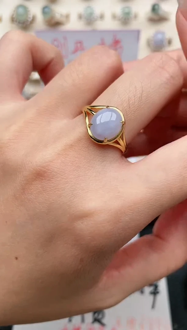 【闪购商品】翡翠戒指银S925镶嵌1111