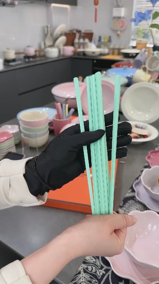 【闪购商品】瓷筷子SPS6双盒装-孔雀青