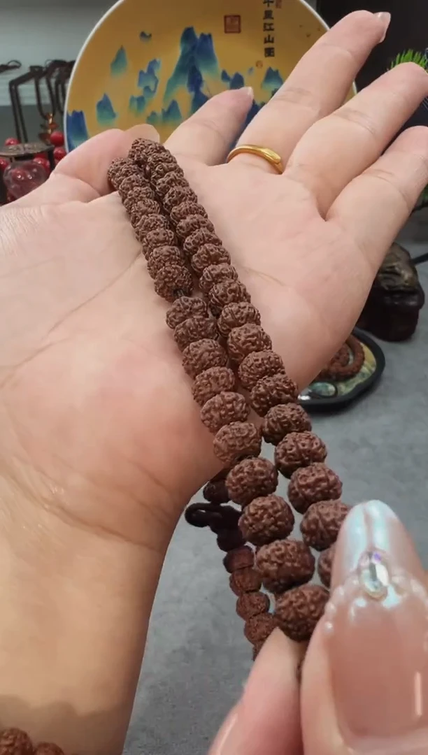 吊坠金刚菩提805平细梅花108长串8mm