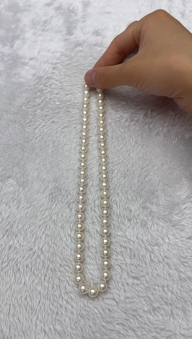 海水珍珠银S925镶嵌项链AK8-8.5mm