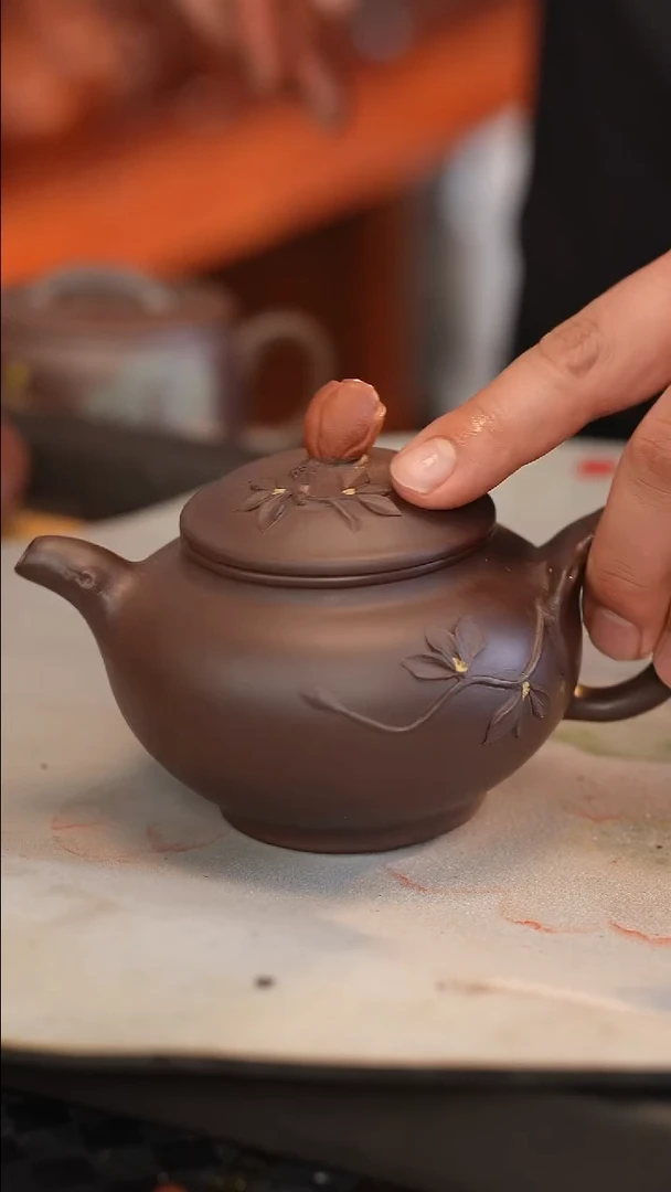 茶壶紫砂原矿手工制作