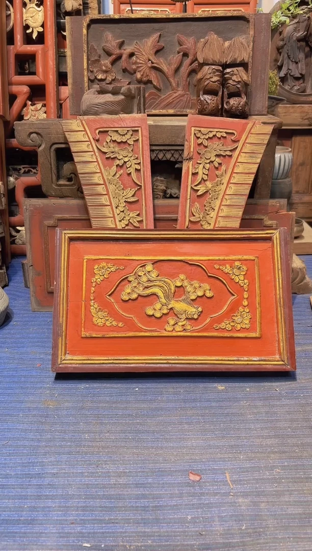 【闪购商品】香榧木老木雕老物件花板