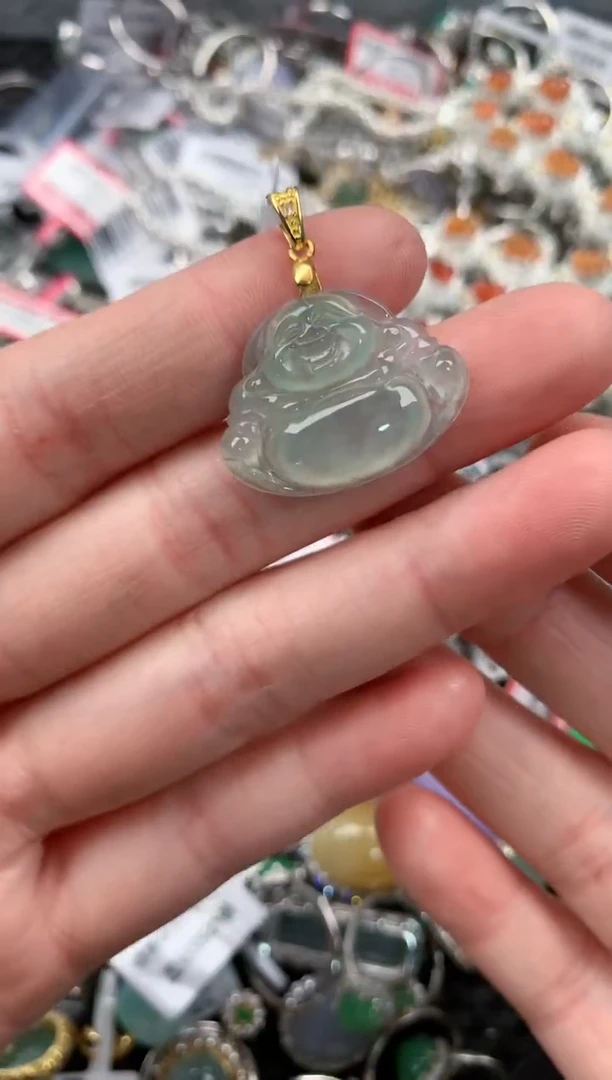 银S925镶嵌戒指翡翠55--8