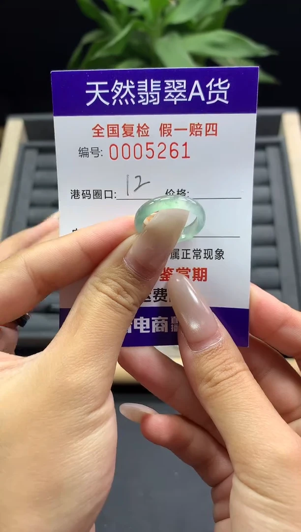 未镶嵌戒指翡翠天然  5261