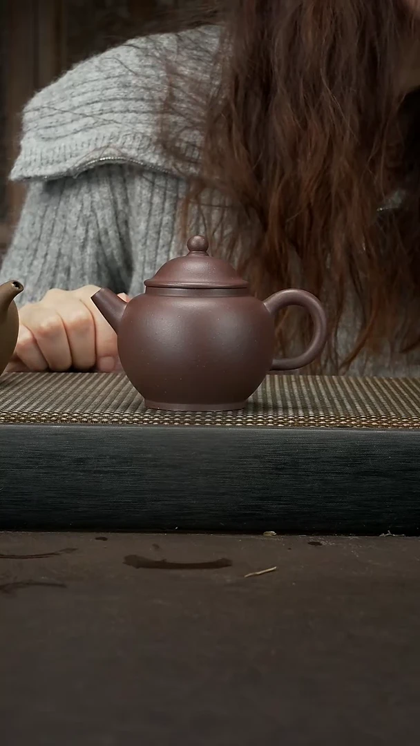【闪购商品】紫砂茶壶底槽清 高巨轮 160cc 021