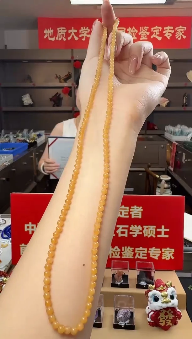 和田玉银S925镶嵌项链新疆和田玉黄金糖项链S925银