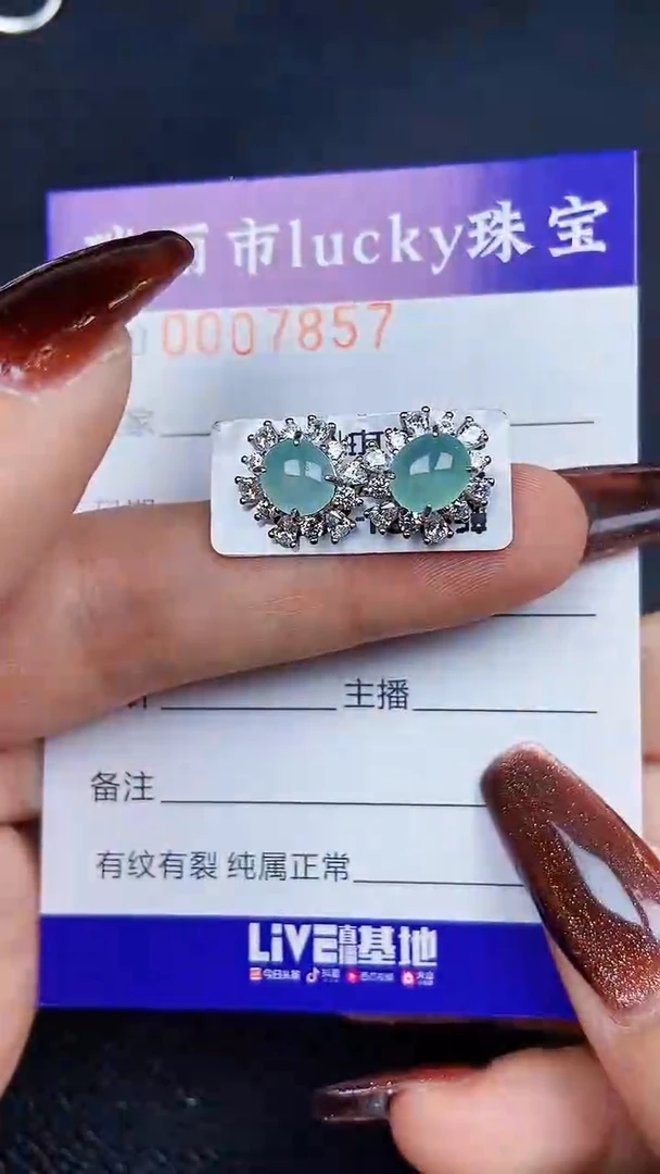 颈饰银S925镶嵌翡翠7857