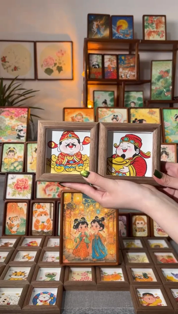 【闪购商品】国画聚宝财神 元宝财神 一组11