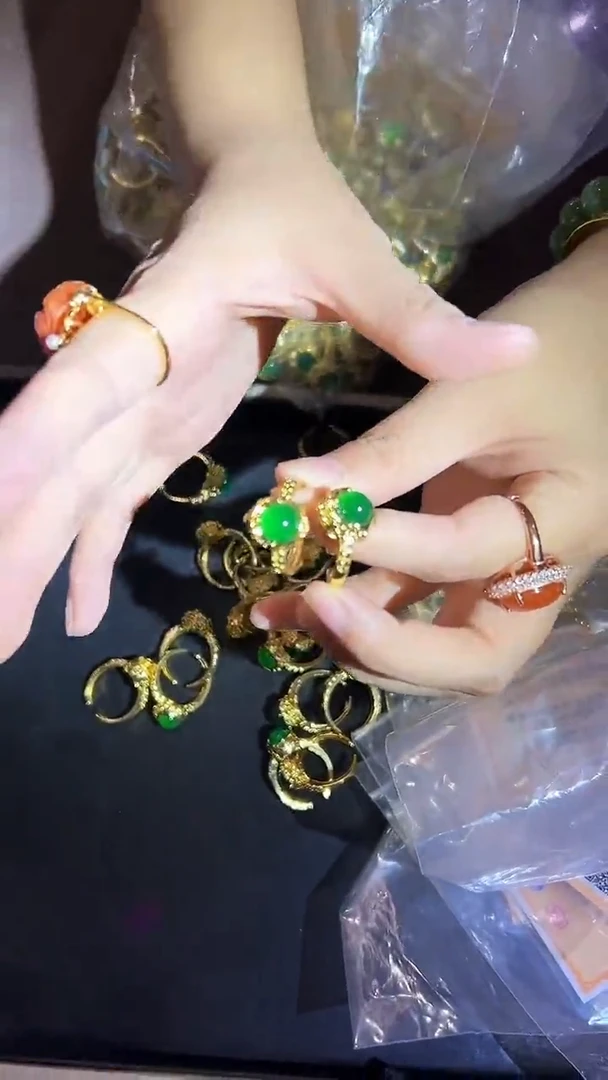 玛瑙/玉髓戒指未镶嵌（多样性发货拍一发一）001