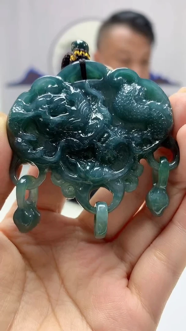 【闪购商品】定制翡翠未镶嵌4969ms-毛货锁牌267