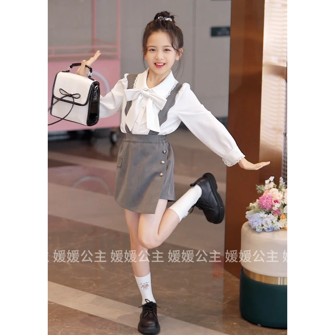 媛媛公主【音乐学院】2025秋季新款女童少女百搭休闲套装15350T183